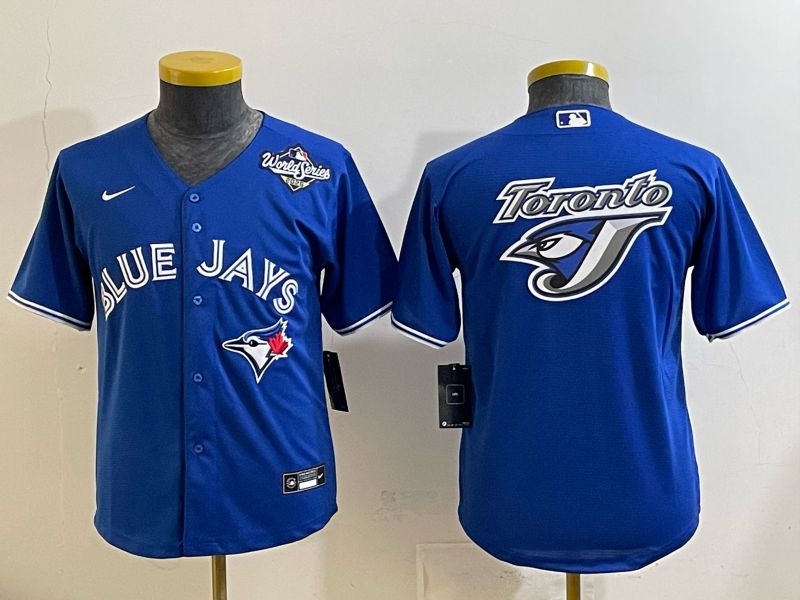 Youth 2025 Nike Toronto Blue Jays Blank blue Game MLB Jersey 013